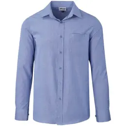 Mens Long Sleeve Northampton Shirt Royal Blue Front